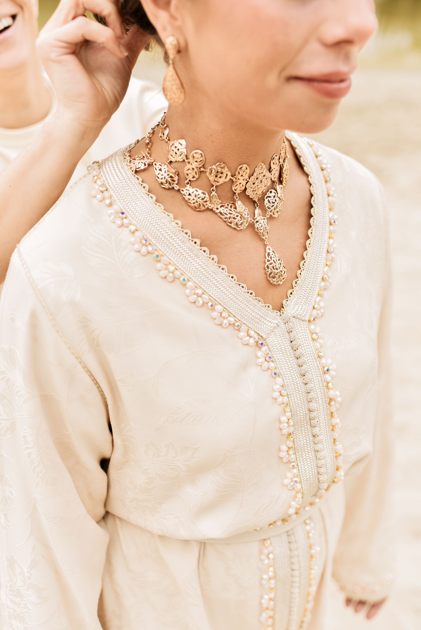 Jacquard Cotton Caftan