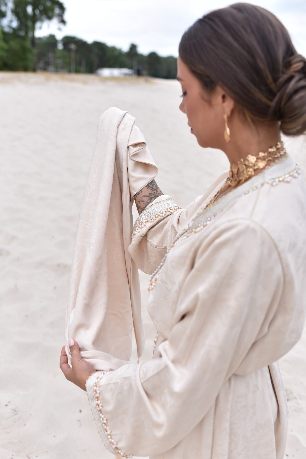 Jacquard Cotton Caftan